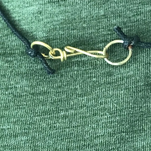 Bronze Troll Cross Pendant On A Cord - Picture 5 of 5